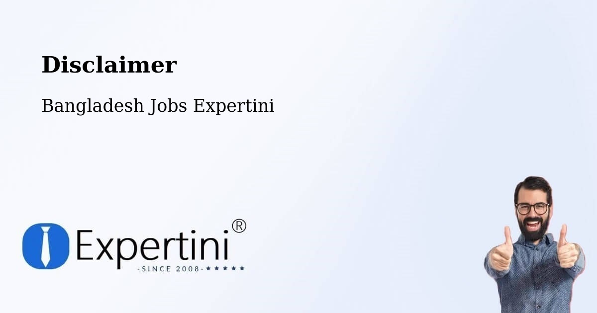 Disclaimer – Raojān - Bangladesh Jobs Expertini